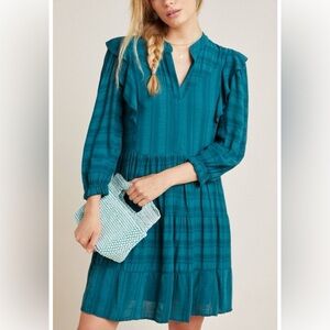 Amadi Rossi Anthropologie Ruffled Tunic Dress